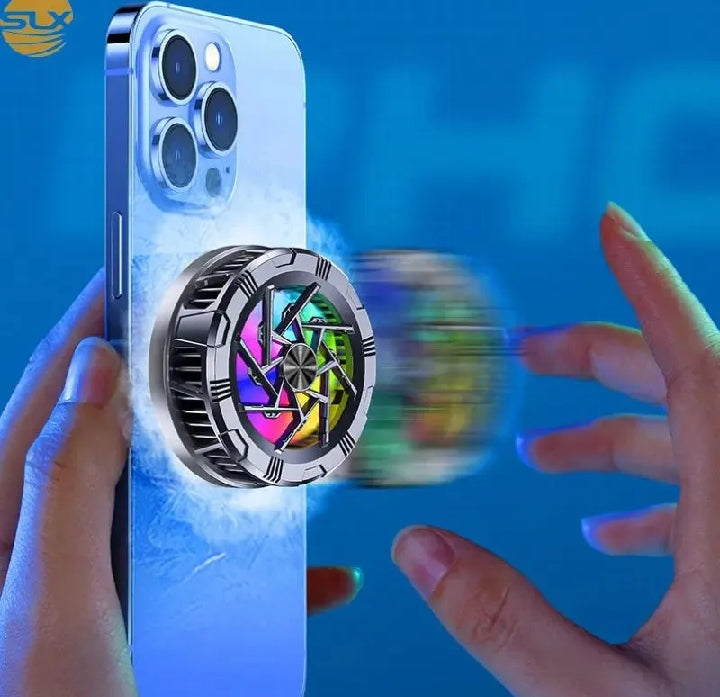 Magnetic Mobile Phone Radiator Cooling Fan With RGB