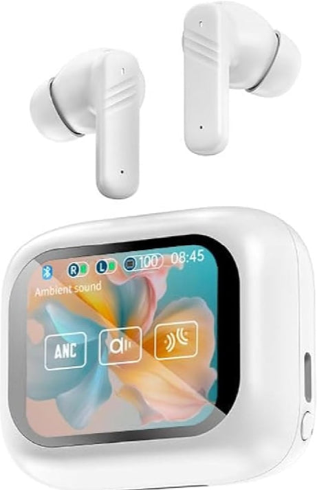Wireless Earbuds Bluetooth Headphones Touch Screen Bluetooth Ear buds with Built-in Mic