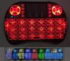 Mini Touch Pad RF 500 Wireless with 3 Colour Backlight Keyboard Mouse