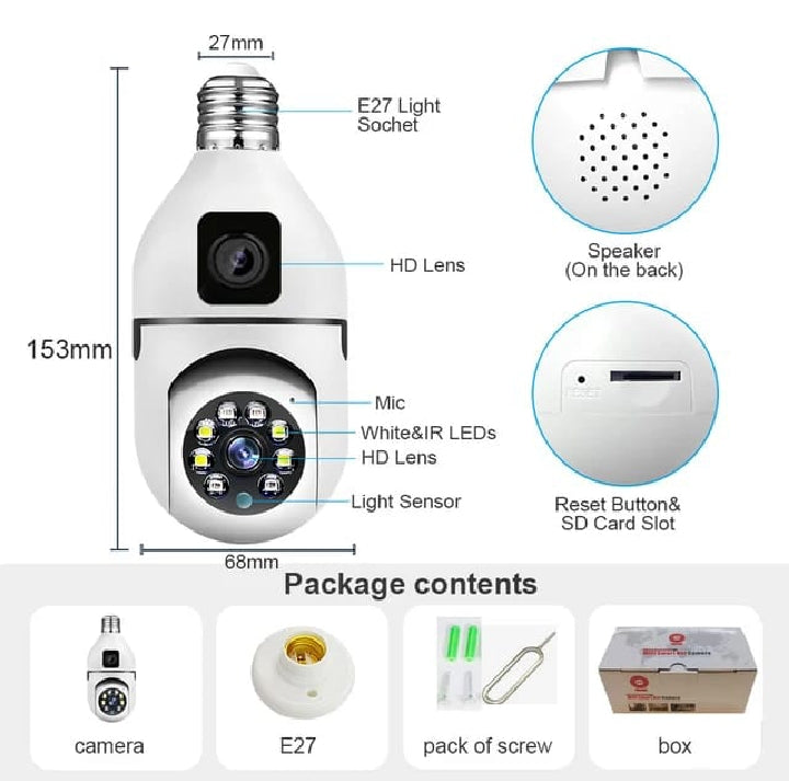 DUAL LENS - 4MP CCTV - CCTV Camera