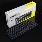 AK61 Hot Swappable Mechanical Keyboard 60% Layout, Hot Swappable Blue Switches.