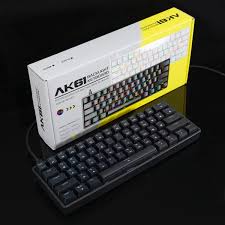 AK61 Hot Swappable Mechanical Keyboard 60% Layout, Hot Swappable Blue Switches.
