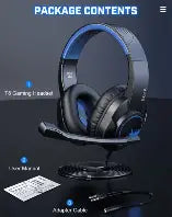 EKSA T8 Stereo Gaming Headset For PC, Mobile, PS4/PS5, XBOX