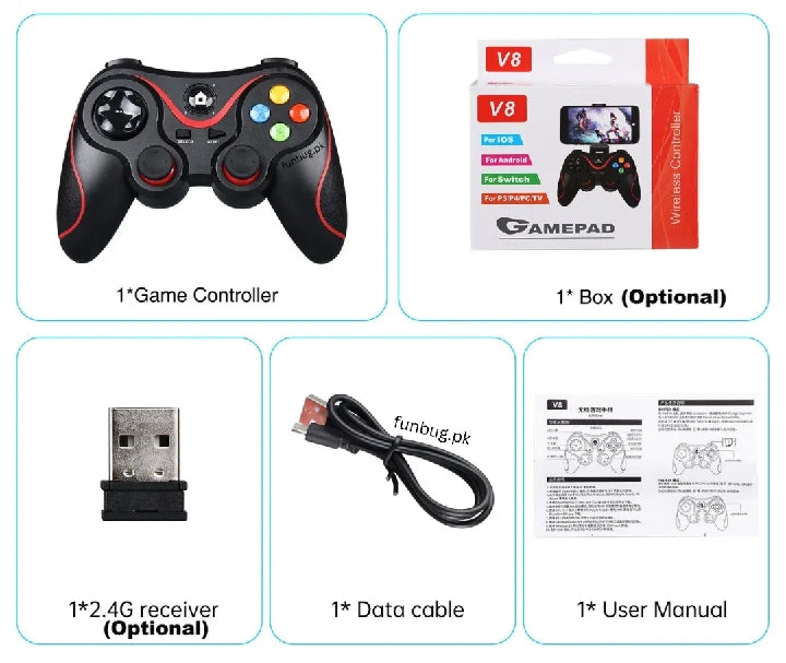 Universal Wireless Bluetooth Gaming Controller